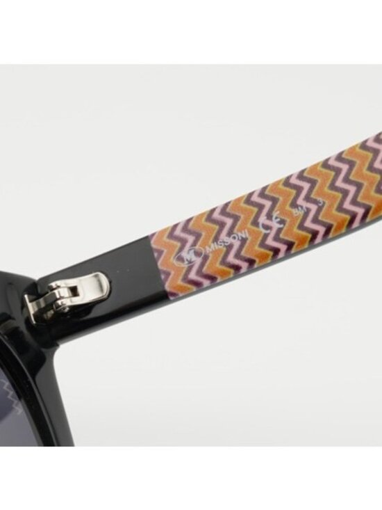 M Missoni MMI 0090/S 0807 IR Sunglasses Black Cat Eye Frame, Grey Lenses main image 6
